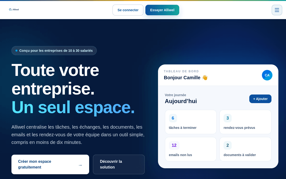 Aperçu du projet Alliwel